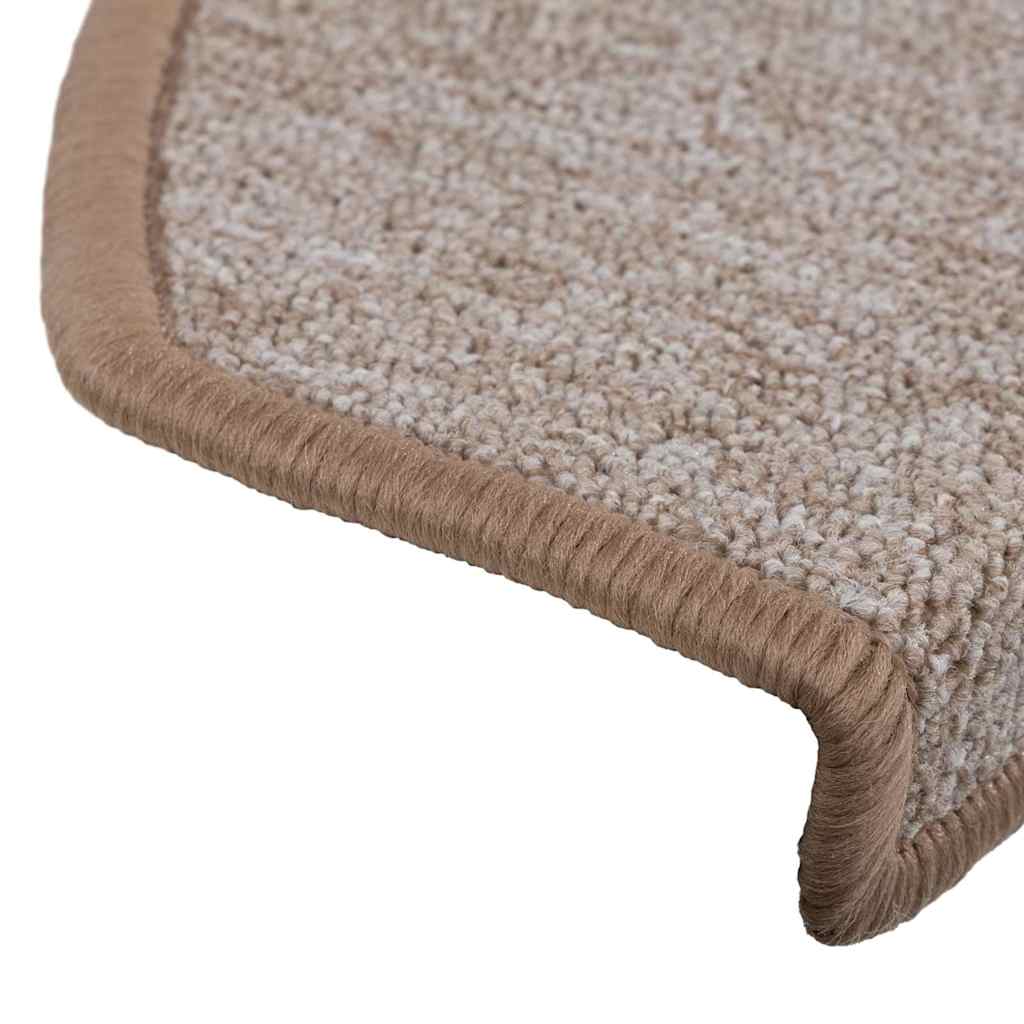 Stair Mats 10 Pcs. 65 x 24 x 4 cm Light Brown