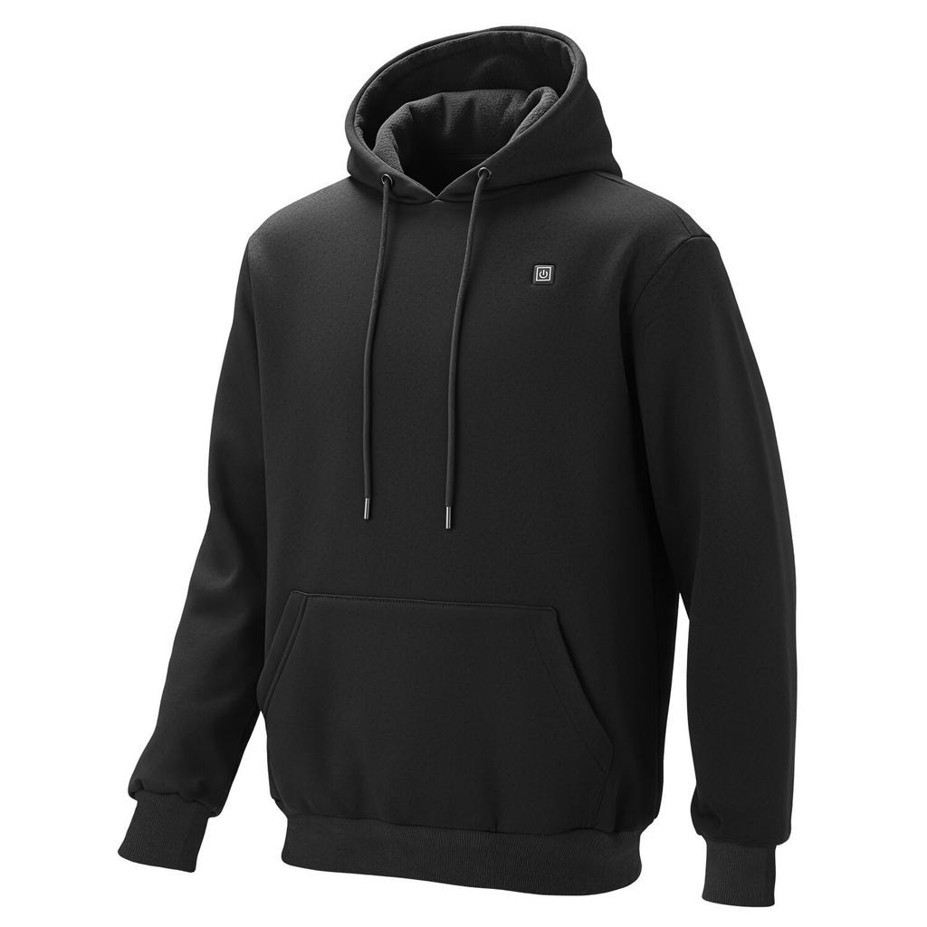 Heated Sweatshirt Hoodie for Men Women, Heated Jacket Unisex with 7.4V 16000mAh Rechargeable Power Bank Pack, 5 Heating Zones, 3 Temp Levels, 4-8H