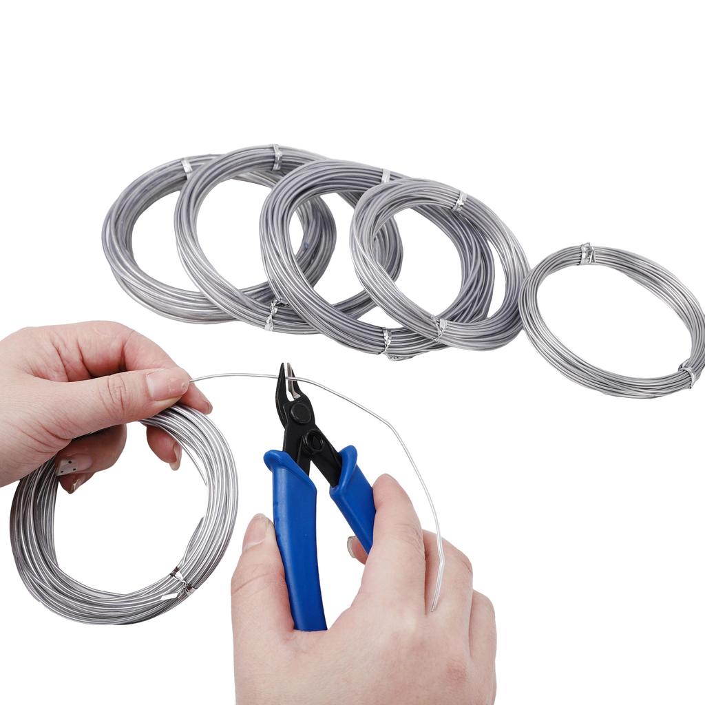 5-10 м алюминиевая проволока грубость шнур бисерная проволока DIY ремесло изготовление ювелирных изделий шнур струна аксессуары