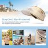 USB Charging Fan Solar Powered Fan Hat Large Brim Sun Protection Hat Wide Brim Sun Hat  Outdoor