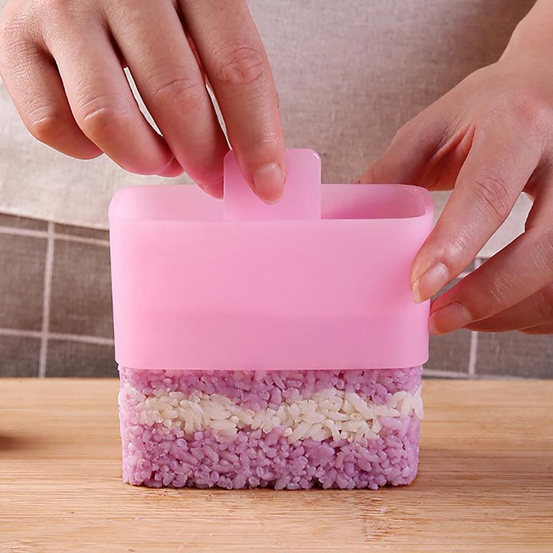 Rectangular Sushi Mold Musubi Making Kit Spam Kimbab Onigiri Household Kitchen Bento Accessories Rice Ball Maker Press Tool Diy