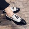 Модная обувь, офисная обувь для мужчин, повседневная обувь, дышащие кожаные лоферы, мокасины для вождения, удобные слипоны, трехцветные