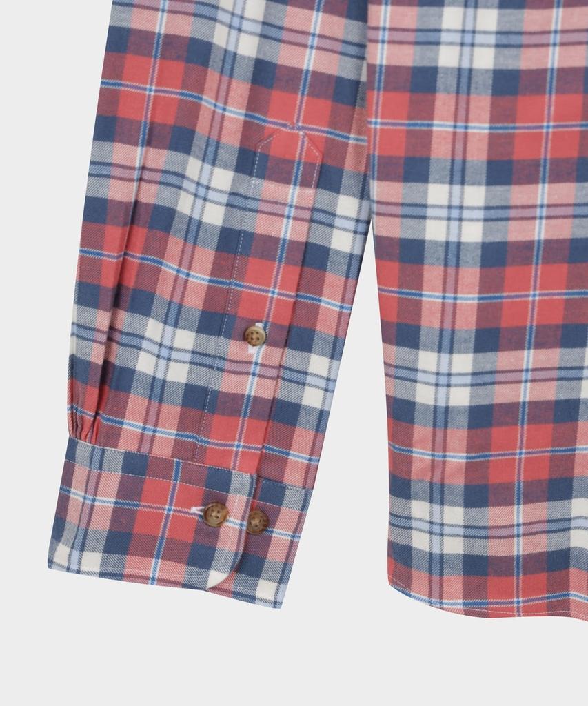 BROOKS BROTHERS Flannel Check Shirt (Red) (Bbthmff401)