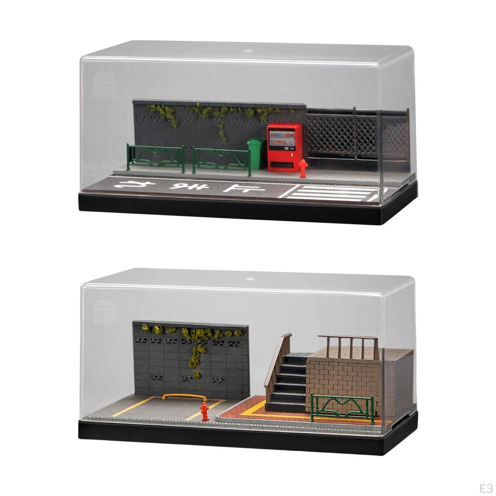 Витрина для моделей автомобилей 1/64, Диорама для спортивных автомобилей, Настольная игрушка-улица