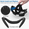 M019 6 в 1 Сменная накладка для лица для Meta/Oculus Quest 3 VR, влагостойкая, из ПУ, ледяного шелка, пенопластовая подушка для лица, накладка на нос, защита линз