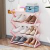Shoe Rack Organizer 4 Layer 16.5x7.3x19.5inch Easily Install Ventilated Shelf