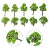 Props Model Trees Railroad Diorama Scenery 10pcs Supplies 4cm Mini Plastic