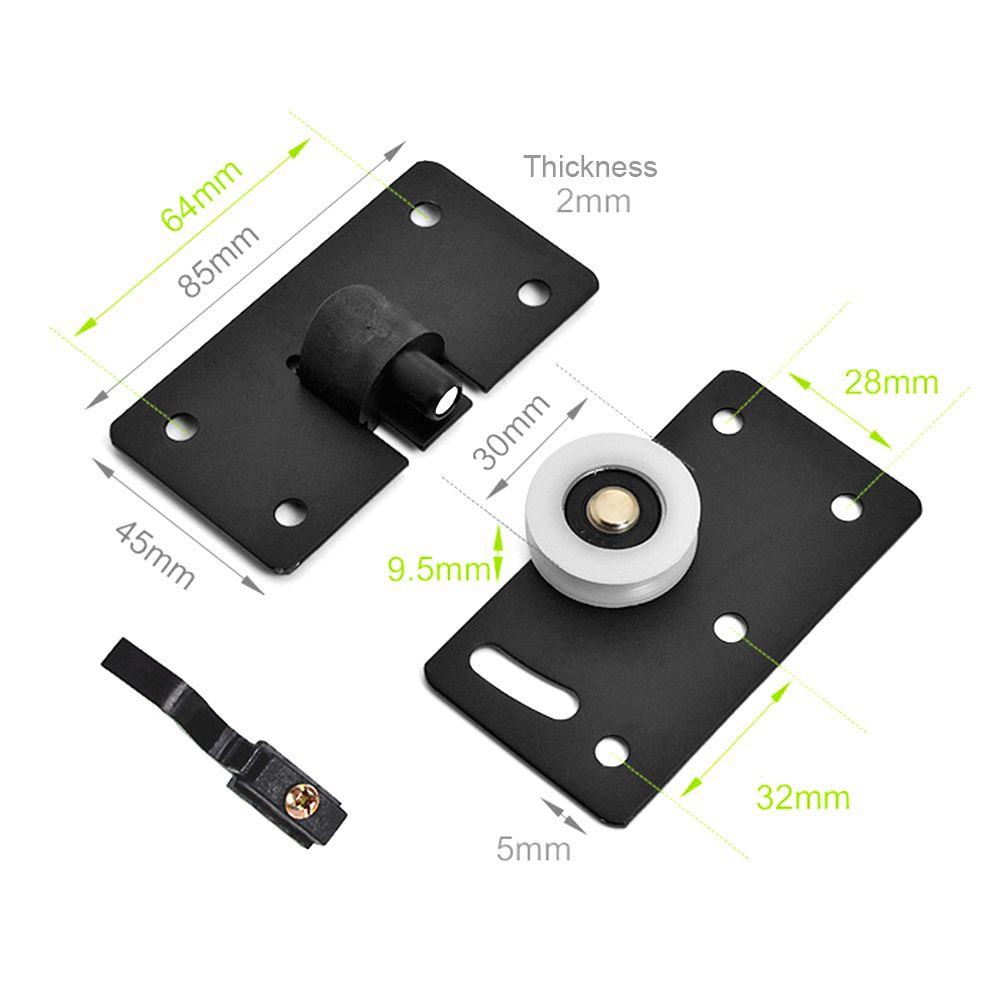 Комплект роликов для поезда Колесо для направляющих для шкафа Нейлоновый шкив Колесо для раздвижной двери Подвесное колесо Дверные ролики