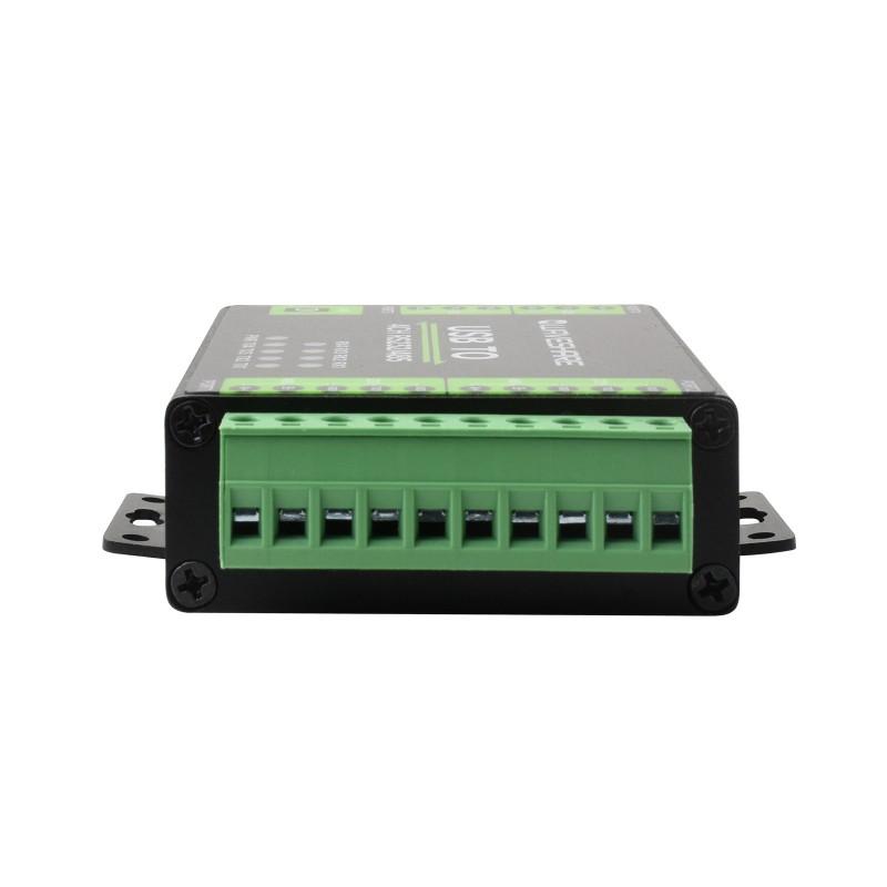 Industrial Isolated USB to RS232/485 Converter, Original FT4232HL Chip, Supports USB to 2-Ch RS232 + 2-Ch RS232/485
