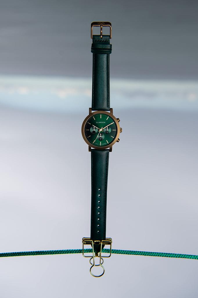 Часы LLARSEN NOR LL149ZFGN Зеленый [LLARSEN] Мужские