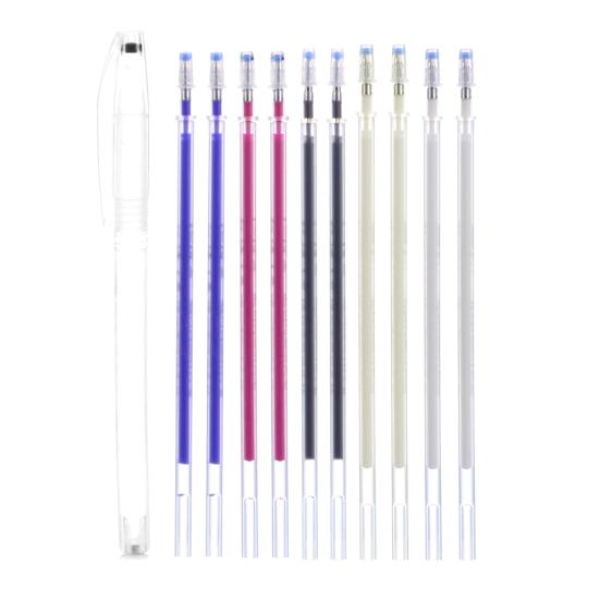 Convenient Special Ink Design Widely Used Easy To Refill Heat Erasable Fabric Marking Pen with Refills Sewing Accessories Marker Pen