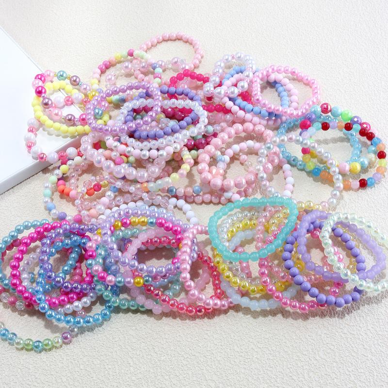 10-30Pcs Colorful Beads Bracelet Kids Girls Birthday Party Favors Baby Shower Wedding Guest Treat Gifts
