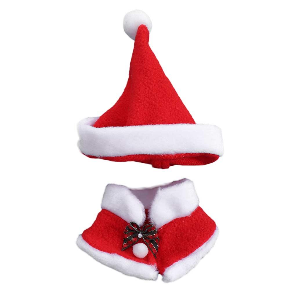 Shawl Stuffed Doll Clothes Suit Christmas Hat Plush Toys Clothes Girl Gift