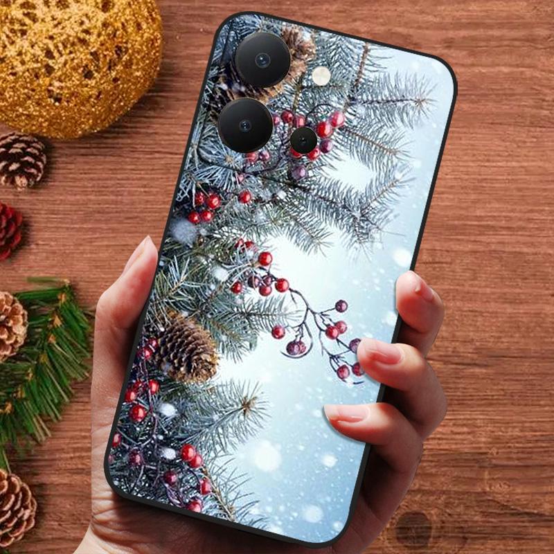 Рождественская Расписная Крышка Для Vivo Y36 4G 5G Чехол Силиконовый Мягкий Fundas Чехол Для Телефона Для Vivo Y 36 VivoY36 4G Русская Версия Capa
