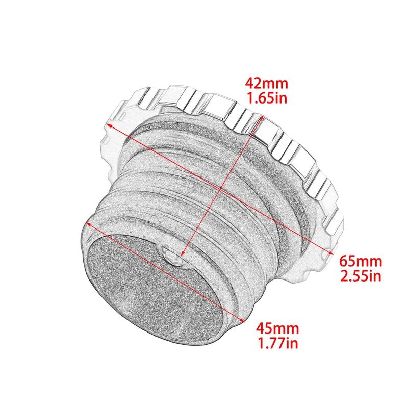 Motorcycle Vented Gas Cap Fuel Tank Right-hand Thread Crown Style Oil Cap Fuel Gas Tank For Harley Sportster Dyna Touring Softai
