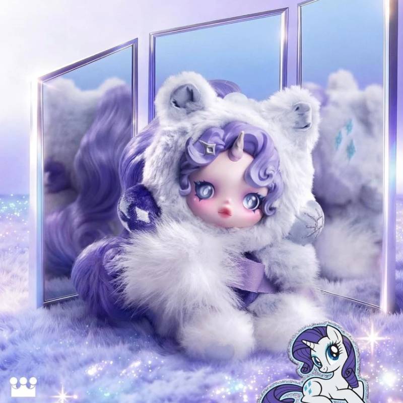 Плюшевая игрушка Skullpanda X My Little Pony, слепой бокс, из мягкого плюшевого материала, для детей и коллекционеров