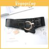 Womens Wide Elastic Waist Belt For Dresses And Coats With Cshaped Buckle And Stitching Design
