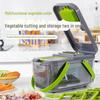22-Piece Kitchen Vegetable Cutter, Slicer, Grater, and Dicer Set