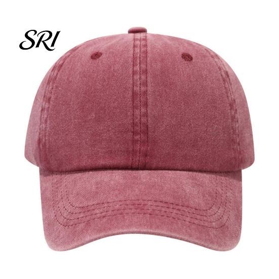 Baseball Hat Soft Top Adjustable Buckle Washed Distressed Sun Breathable Cap Retro Street Style Men Women