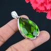 Peridot Gemstone Pendant Solid 925 Sterling Silver Pendant Jewelry Gift For Unisex