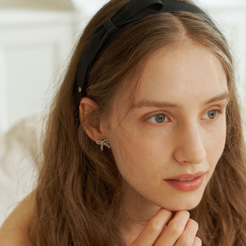 OVLA Классический ободок для волос с ручной работой и лентой HB003