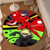 Mira-culous Adventures Round Rug for Livingroom,Bedroom, Palyroom, Chair Rug, Area rug, Circle Carpet, Large Size Decor Fan Christmas gift