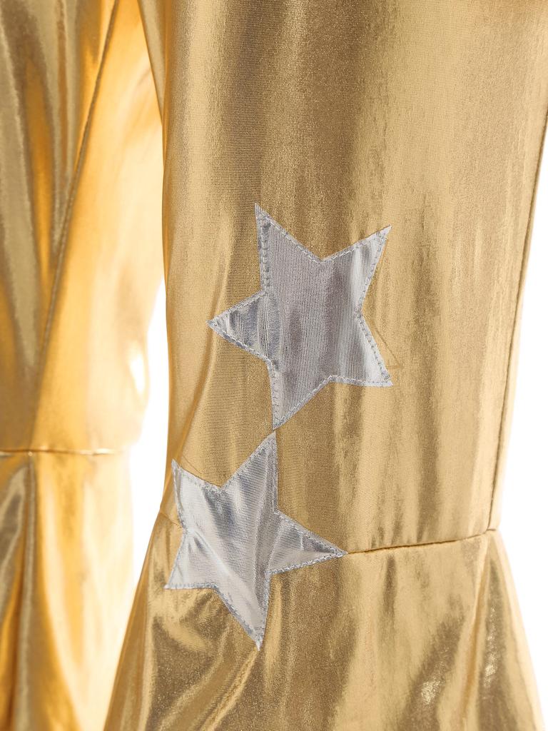 Women Flared Jumpsuit Bar Nightclub Disco Costume Sparkle Retro Cosplay Prom Party Costume 70s 80s Disco Outfit One Piece