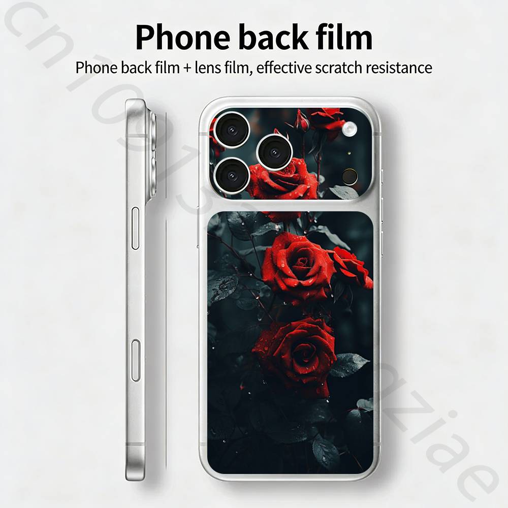 Акварельное Граффити Для iPhone 17 pro Max /17 pro Полное Покрытие Наклейка Пленка-Обертка 3D Цветная Задняя Защитная Наклейка