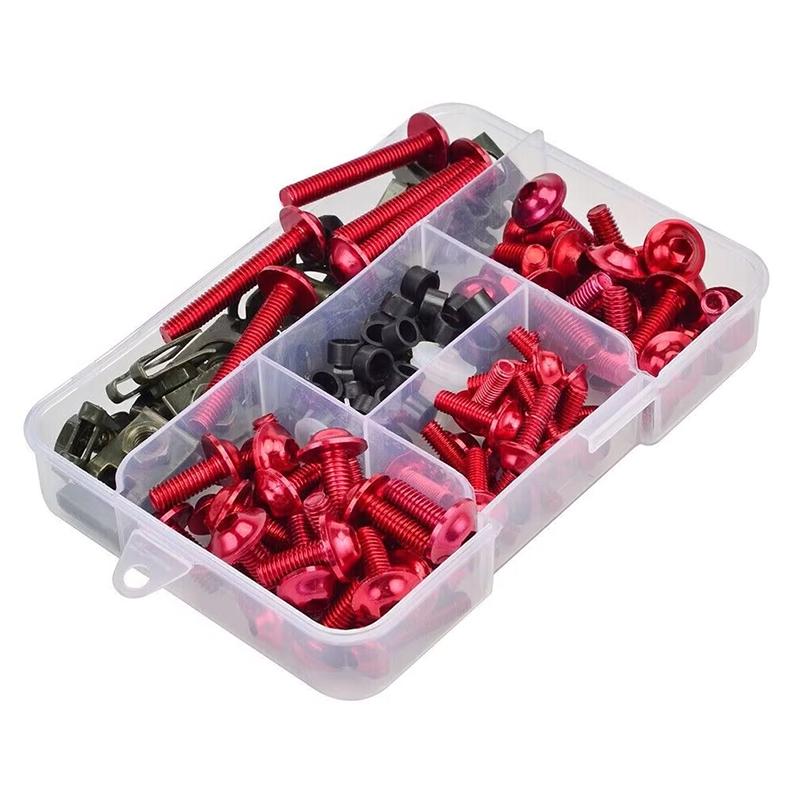 223 шт. Полный комплект болтов обтекателя Крепежные клипсы Набор гаек и винтов Подходит для YZFR1/R3/R6 R25 FZ1/6/8 MT NMAX TMAX XMAX XJR FJR