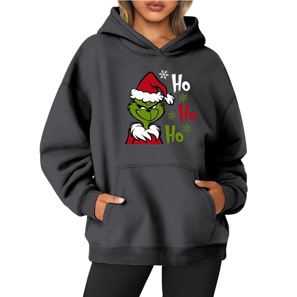 Женская однотонная толстовка с капюшоном и длинным рукавом с принтом