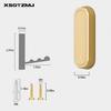 2PCS Folding Coat Hooks, Heavy Duty Wall Hooks Made of Zinc Alloy, Foldable Wall Hooks for Hanging Coats, Scarves, Hats, Bathrobes, Keys, Bags(Gold)