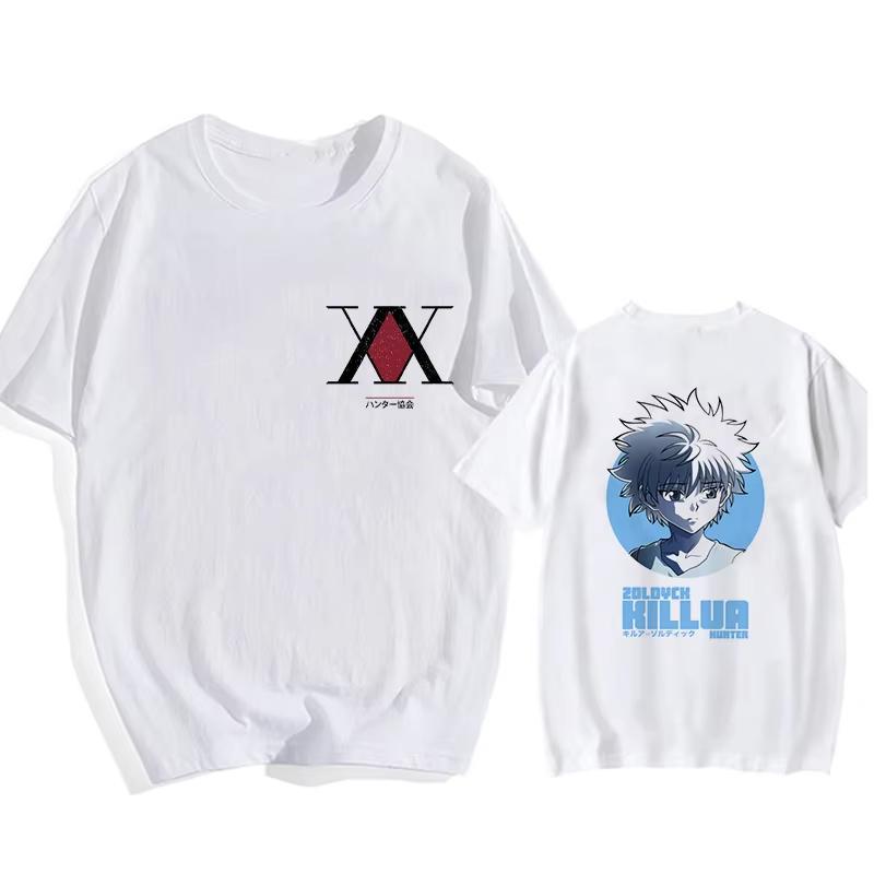 Забавная мультяшная манга Хисока Каваи Хантер х Хантер Мужская футболка Киллуа Золдик Милые аниме топы Курапика HxH Футболка с дьявольским глазом Футболки