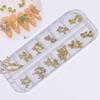 Nail Art 12 Mixed Shining Styles Three-dimensional Decor Sparkling DIY Grids Luxury Manicure Butterfly Ornament