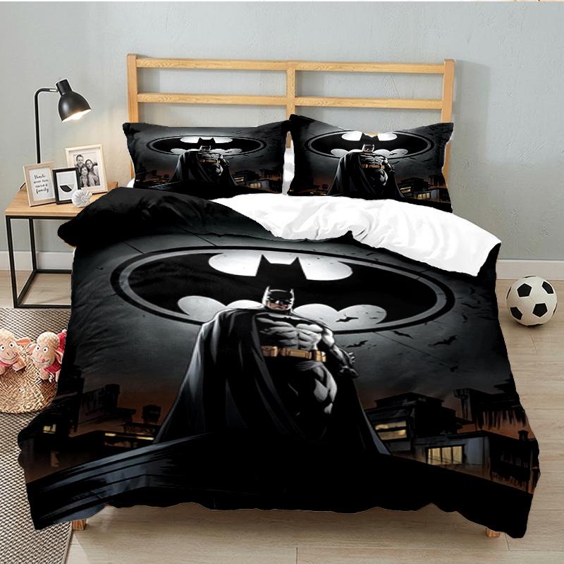 Red Cape Hero 3PCS Bedding set,Ideal for 1pc Duvet Cover And 2pcs Pillowcases Perfect for Fan gift,Ideal for Bedroom, Dormitory