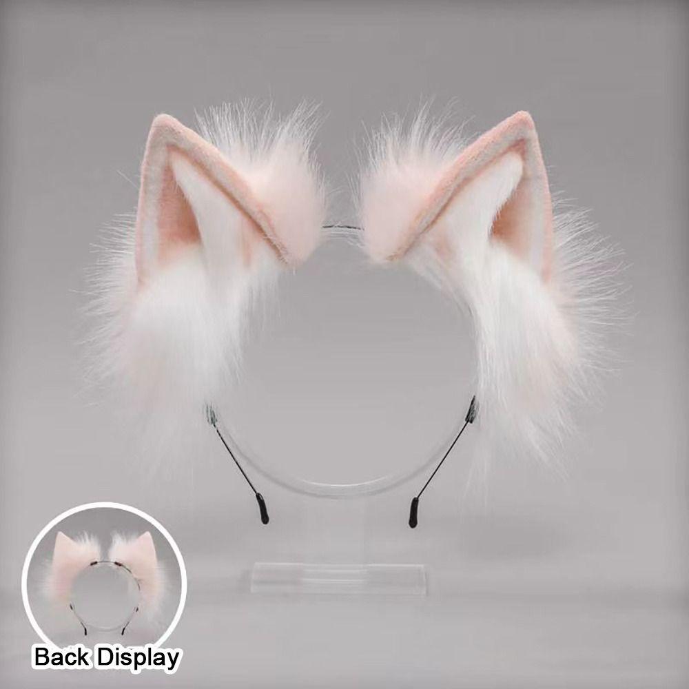 Plush Cat Ear Headband Simulation Hairband Fashion Anime Hair Hoops Women Girls