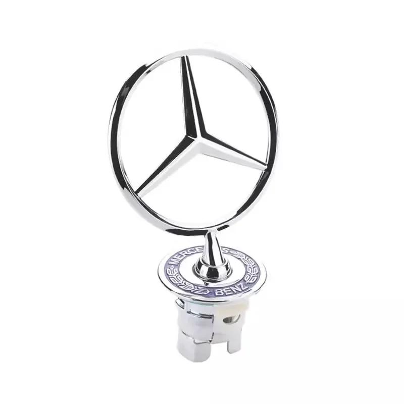 NEW 1pcs Alloy Car Front Hood Emblem Badge For Mercedes Benz AMG W213 W223 W240 W212 W222 W221 W211 W220 W210 W207 W140