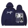 Singer Khea Double-sided Print Hoodie Men Hip Hop Long Sleeve Hoodies Autumn and Winter Fashion Casual Oversized Sweatshirts Top