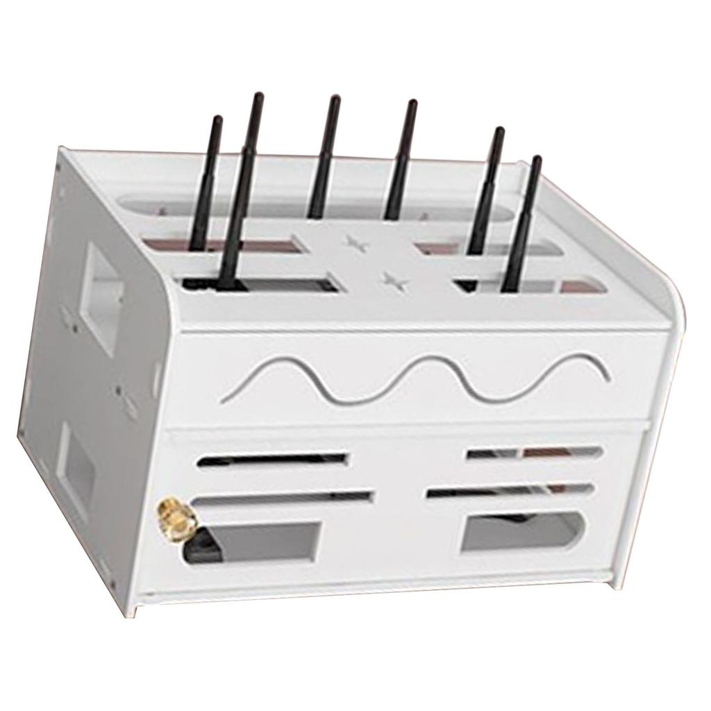 Коробка для хранения роутера WIFI без пробивки, двухслойная, малого размера, полка для хранения кабелей для дома