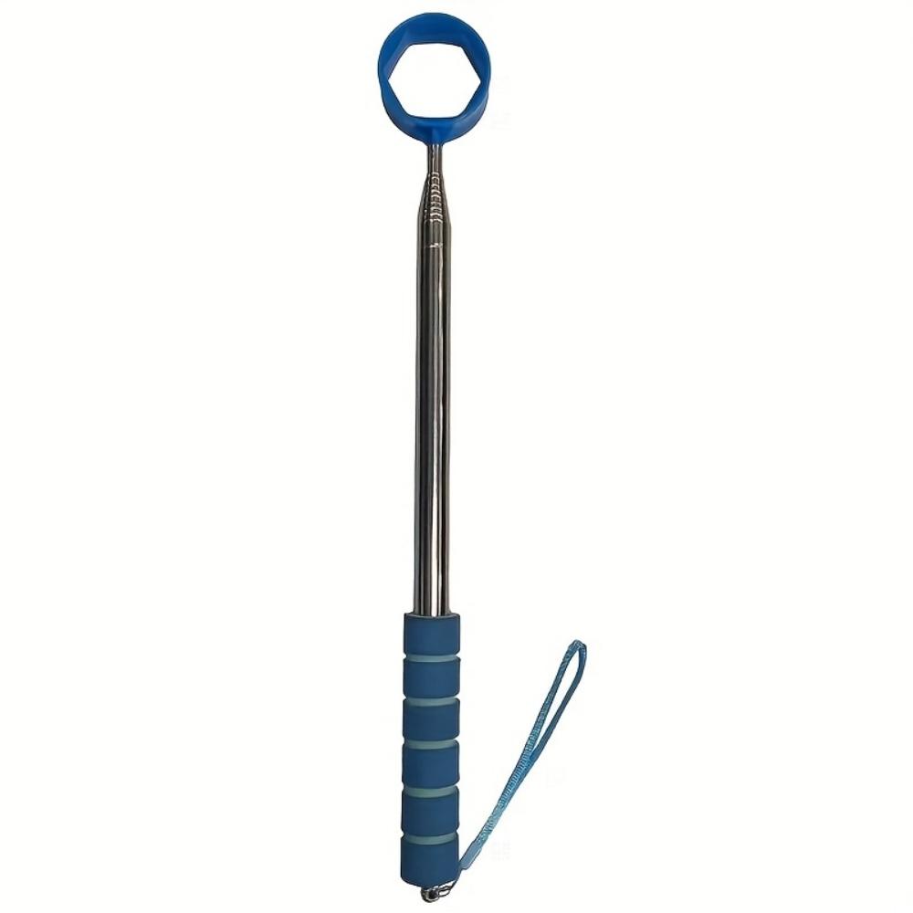 1 Piece Retractable Golf Ball Pick-Up Tool 9-Foot Stainless Steel Grabber Adjustable and Durable Golf Accessory for Golf Courses and Practice Ideal