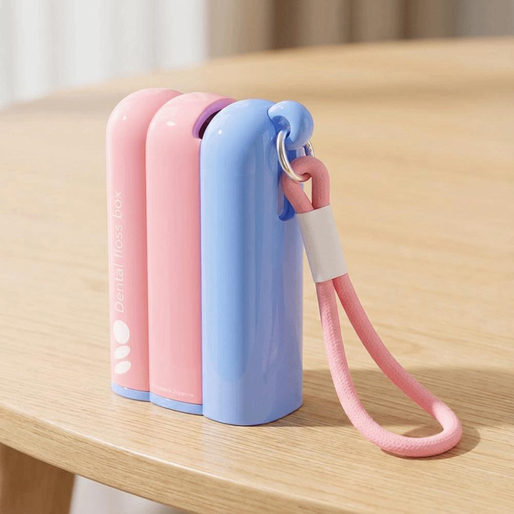 Press-on Floss Stick Storage Box Creativity Mini Teeth Stick Case Floss Stick Organizer Daily Use