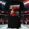 2026 Лето UFC Тацуро Тайра Боевая Графическая Футболка Женская Спортивная Хлопковая С Коротким Рукавом Свободная Повседневная Футболка для Фитнеса Унисекс