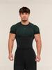 GYMSHARK Onyx 5 Дышащий топ для бега и фитнеса - Мужская облегающая футболка с коротким рукавом