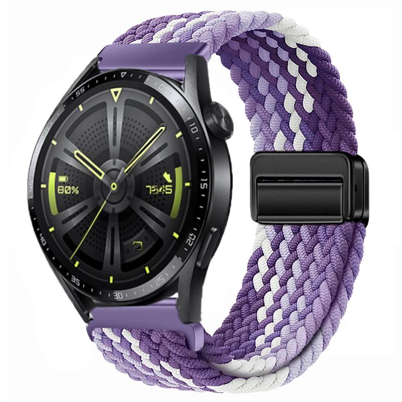 22 мм 20 мм Плетеный нейлоновый ремешок для Huawei Watch 4/3/GT4-3 Samsung Watch 6/5/4/3 Тканевый браслет Наручный ремешок Amazfit GTR 4/GTS4