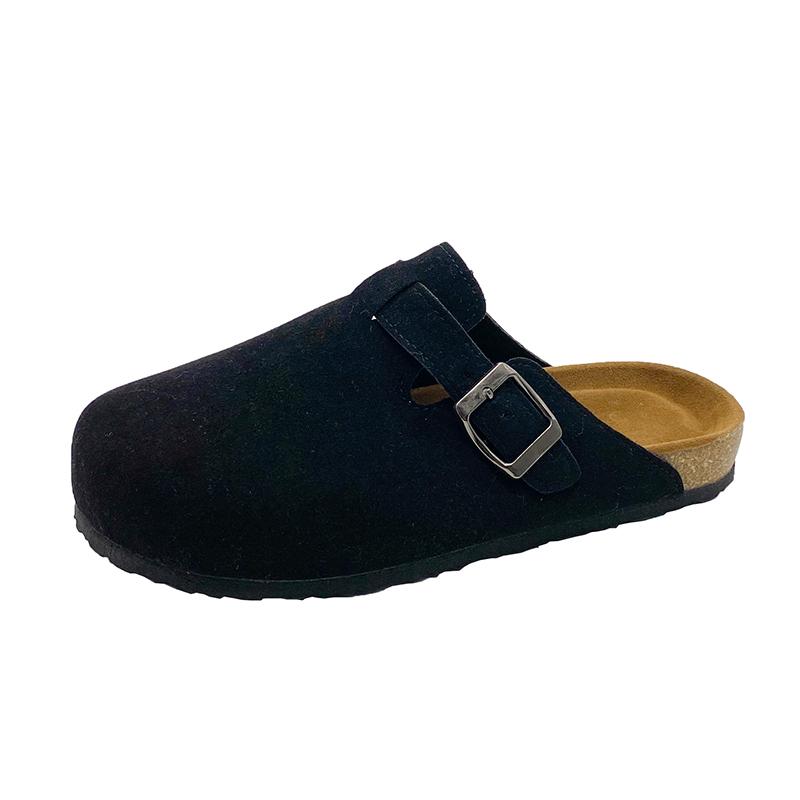 Fashion New Women Clogs Women Fashion Cork Suede Mules Slipper Classic Cork Antislip Outdoor Slippers with Arch Support Zapatos Mujer