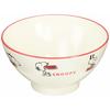 PEANUTS Snoopy "Happiness Is Suppertime" Lacquered Rice Bowl, Diameter 10.4cm, White, Product Number 606550
