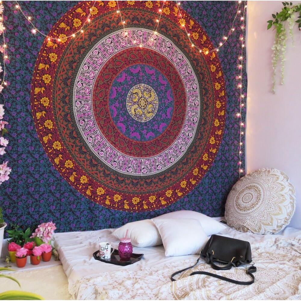 Indian Queen Mandala Wall Tapestry