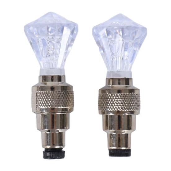 2/4 шт. Велосипедный вентиль для шины Свет Умный датчик Светодиодный фонарь на колесо велосипеда Ночная езда Цветной Декоративная лампа для вентиля дорожного или горного велосипеда Велосипедные аксессуары