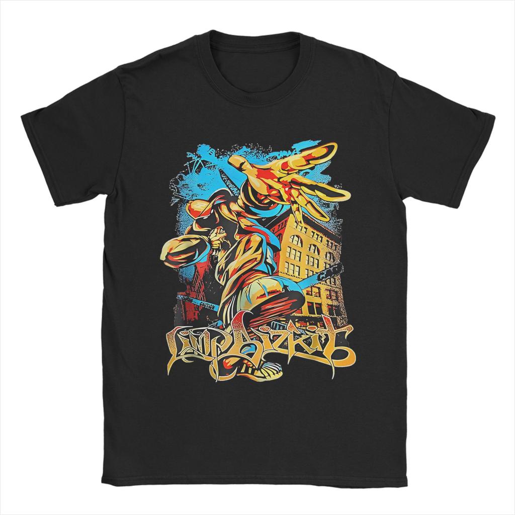 Unisex Unisexs Limp Bizkit T Shirt Music Tour Band Pure Cotton Tops Fashion Short Sleeve Round Collar Tees Classic Tshirts