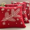 Jacquard Throw Pillowcover INS Style Cushion Cover Christmas Plush Pillowcase  Living Room/Office