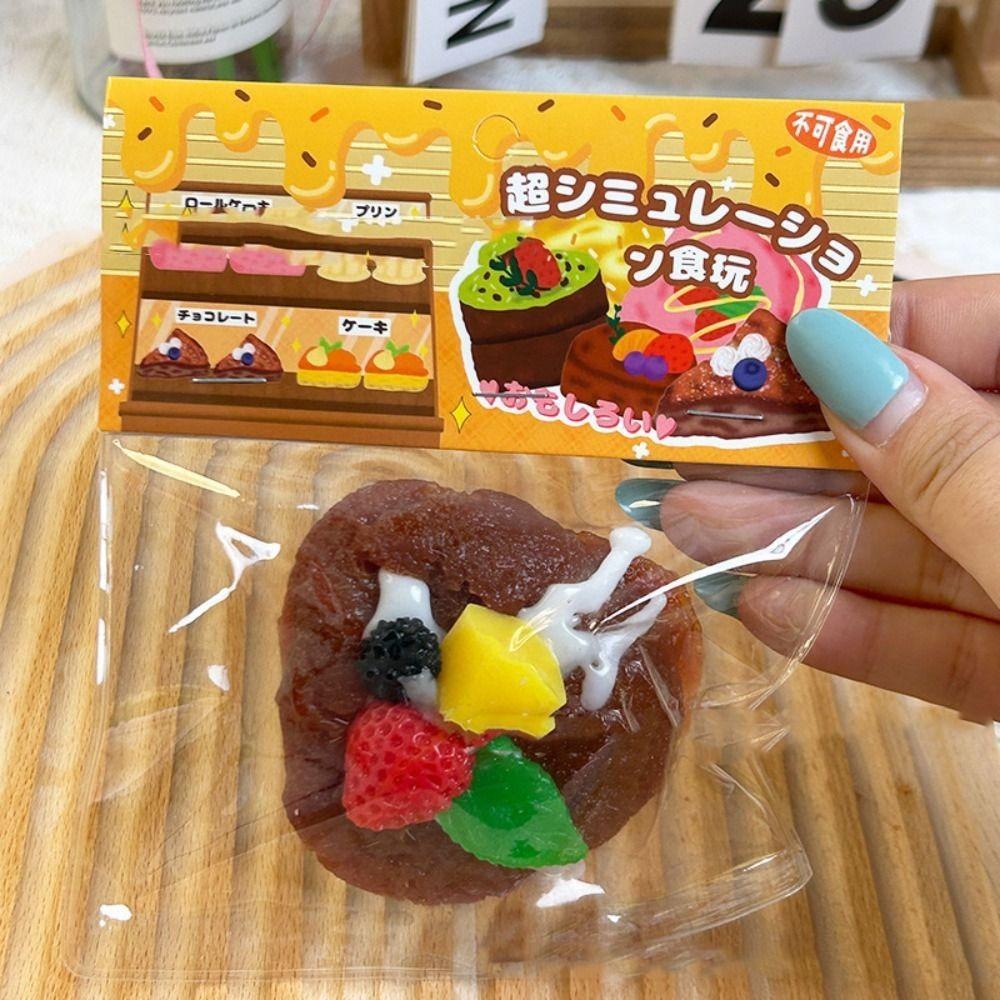 Simulation Slow Rising Squeeze Toy Mini Cute Cake Decompression Toy for Kid Gifts